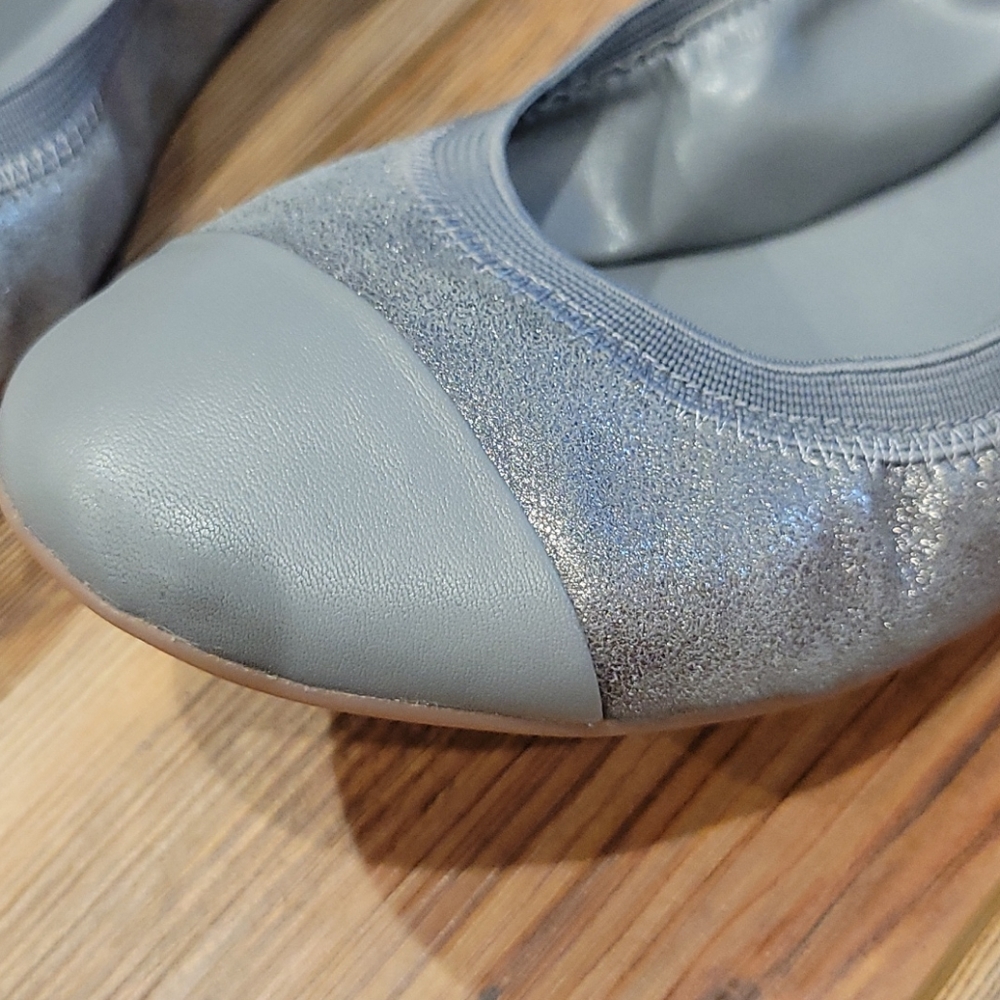 Cole Haan Silver Gray Metallic Ballet Flats - Picture 6 of 6